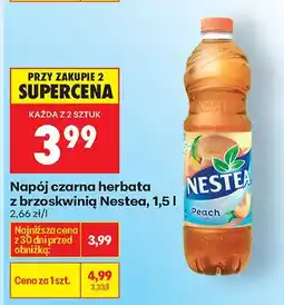 Biedronka Napój czarna herbata z brzoskwinią oferta