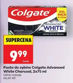 Biedronka Pasta do zębów Advanced White Charcoal 2x75 ml, różne rodzaje oferta