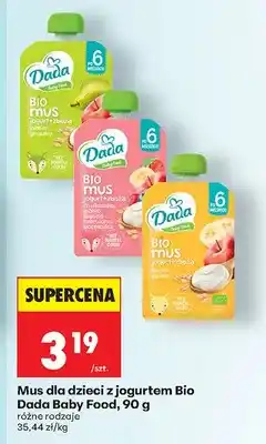Biedronka Bio mus jogurt, różne rodzaje oferta