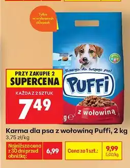 Biedronka Karma dla psa z wołowiną oferta