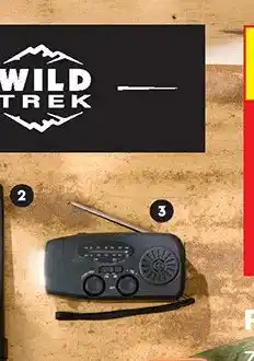 Biedronka Radio solarne na korbkę z funkcją powerbanka i latarką LED oferta