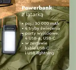 Biedronka Powerbank z latarką 30.000 mAh oferta