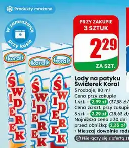Dino Lody na patyku Świderek 3 rodzaje oferta