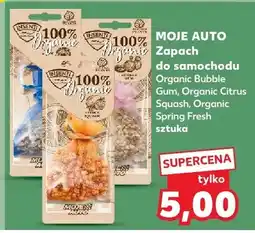 Kaufland Zapach do samochodu Organic Bubble Gum oferta