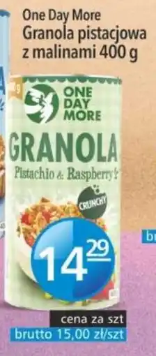 Specjał One Day More Granola pistacjowa z malinami 400 g oferta