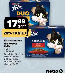 Netto Felix Karma mokra dla kotów oferta