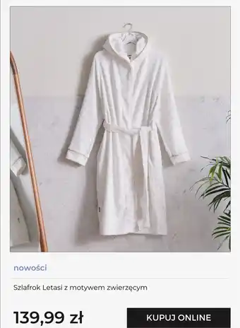 Szlafrok Letasi z motywem zwierzęcym