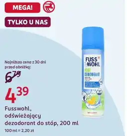 Rossmann Fusswohl, odświeżający dezodorant do stóp oferta