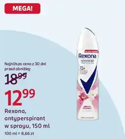 Rossmann Rexona, antyperspirant w sprayu oferta