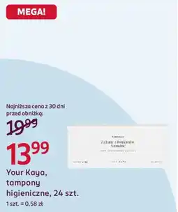 Rossmann Your Kaya, tampony higieniczne oferta
