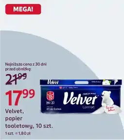 Rossmann Velvet, White Cotton papier toaletowy oferta