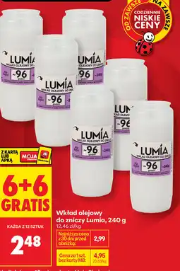 Biedronka Wkład olejowy do zniczy Lumia oferta