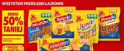 Biedronka Wszystkie przekąski Lajkonik (Paluszki, Talarki, Krakersy) oferta