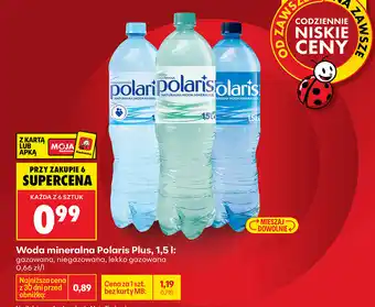 Biedronka Woda mineralna Polaris Plus oferta