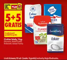 Biedronka Cukier biały, 1 kg: Diamant, Polski Cukier, Królewski, Sweet Family oferta