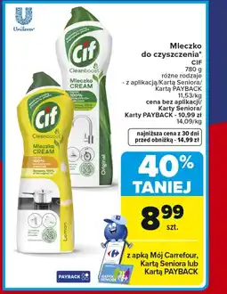 Carrefour Market Mleczko do czyszczenia Cif oferta