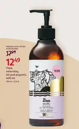 Rossmann Żel pod prysznic Yope oferta