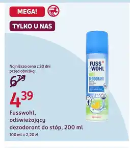 Rossmann Dezodorant do stóp Fusswohl oferta