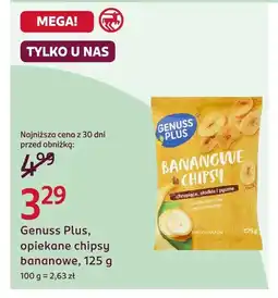 Rossmann Chipsy bananowe Genuss Plus oferta