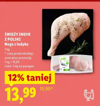 Lidl Noga z indyka Polski oferta