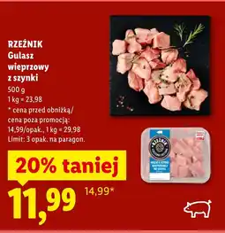 Lidl Gulasz wieprzowy Rzeźnik oferta