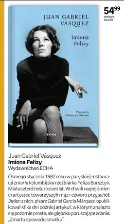 Empik Książka Juan Gabriel Vasquez oferta