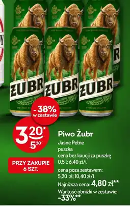 Żabka Piwo Żubr oferta