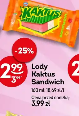 Żabka Lody Kaktus oferta