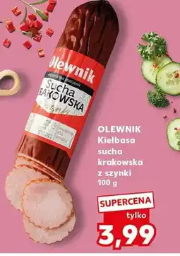 Kaufland Kiełbasa olewnik sucha krakowska z szynki oferta