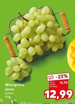 Kaufland Winogrona jasne luzem oferta