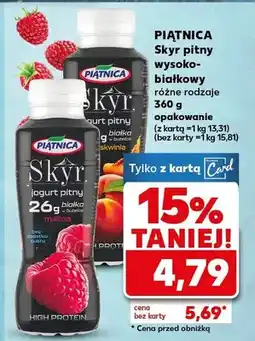 Kaufland Jogurt Skyr pitny wysokobiałkowy różne rodzaje oferta