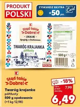 Kaufland Twaróg Twaróg krajanka półtłusty oferta