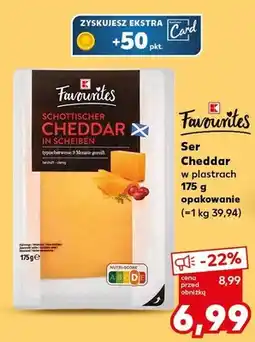 Kaufland Ser Ser Cheddar w plastrach oferta