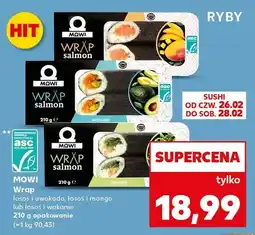 Kaufland Wrap łosoś i awokado, łosoś i mango lub łosoś i wakame oferta