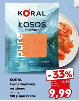 Kaufland Łosoś wędzony na zimno plastry oferta