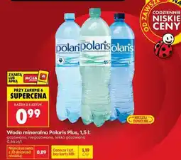 Biedronka Woda mineralna Polaris Plus, 1,5 l oferta