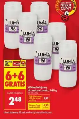 Biedronka Wkład olejowy do zniczy Lumia 240 g oferta