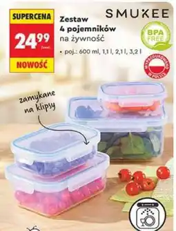 Biedronka Zestaw 4 pojemników na żywność oferta