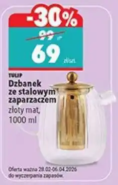 Biedronka Dzbanek ze stalowym zaparzaczem oferta