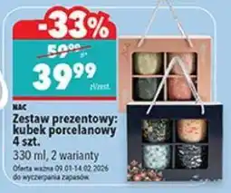 Biedronka Zestaw prezentowy: kubek porcelanowy 4 szt oferta