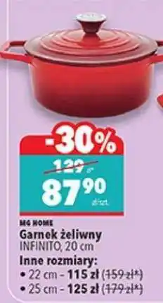 Biedronka Garnek żeliwny INFINITO, 20 cm oferta