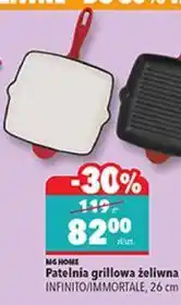 Biedronka MG HOME Patelnia grillowa żeliwna INFINITO/IMMORTALE, 26 cm oferta