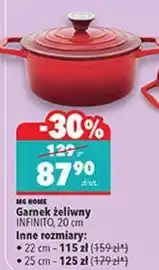 Biedronka MG HOME Garnek żeliwny INFINITO, 22 cm oferta