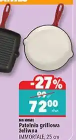 Biedronka MG HOME Patelnia grillowa żeliwna IMMORTALE, 25 cm oferta