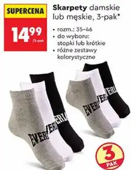 Biedronka Skarpety damskie lub męskie, 3-pak Everlast oferta