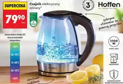 Biedronka Czajnik elektryczny szklany Hoffen oferta