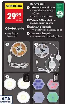 Biedronka Oświetlenie (Taśma LED, Zestawy lampek) oferta