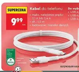 Biedronka Kabel do telefonu Hykker oferta