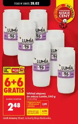 Biedronka Wkład olejowy do znicza 96 h oferta