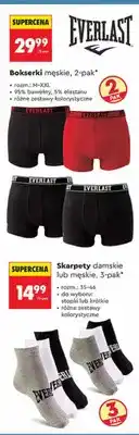 Biedronka Skarpety damskie lub męskie 3-pak oferta